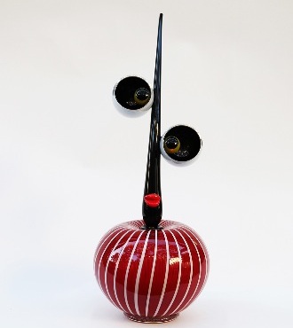 Psycko pomme - Sculpture en verre
