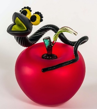 Apple - Sculpture en verre