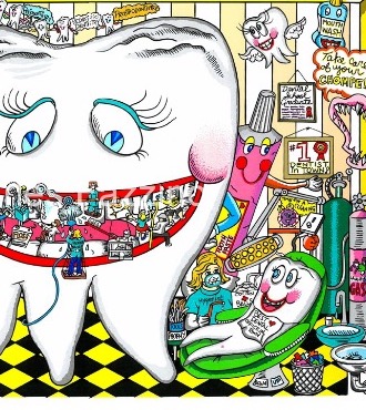 Do you swear to tell the tooth - 40 x 26 cm - Sérigraphie 3D