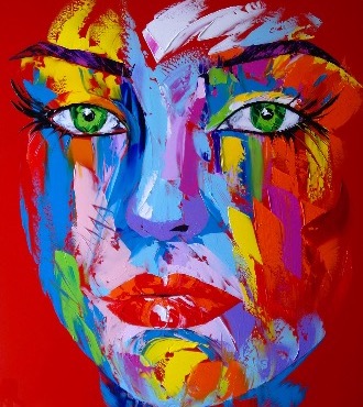 Lily - 80 x 60 cm - Acrylique sur aluminium