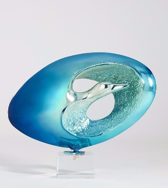 L'envol - 50 x 54 cm – Bronze poli miroir