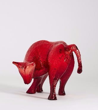 Taureau - 35 x 47 cm – Bronze poli miroir