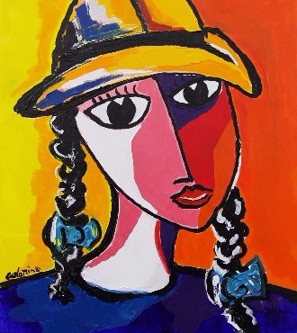 25 ans - 92 x 73 cm - Technique mixte sur toile