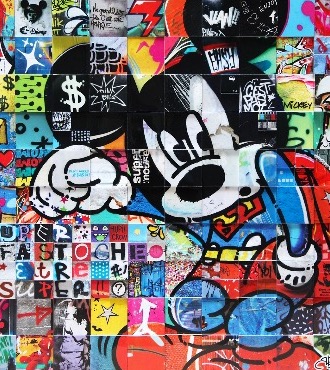 Super fastoche d'être un super héros - 100 x 100 cm - Photographie sur aluminium, résine
