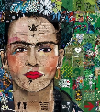 Sacrée Frida - 100 x 100 cm - Photographie sur aluminium