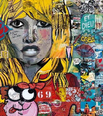 Bella BB - 100 x 100 cm - Photographie sur aluminium