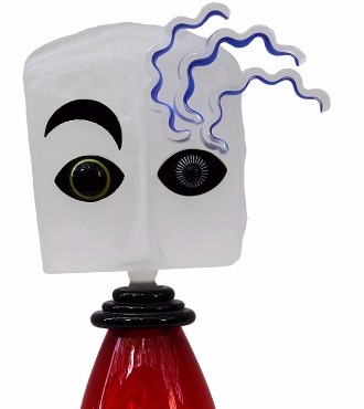 Amadeo - Sculpture en verre - H 48 cm