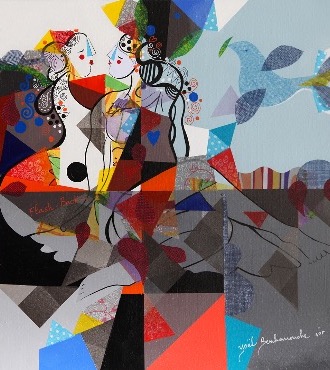Flash back - 50 x 60 cm - Acrylique sur toile