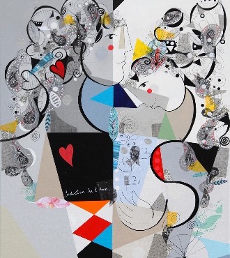 Induction de l'âme - 60 x 80 cm - Acrylique sur toile