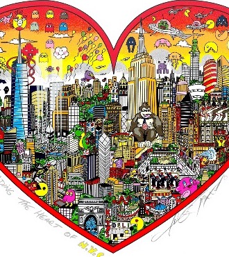 Invading the heart of NYC - 34 x 27 cm - Sérigraphie 3D