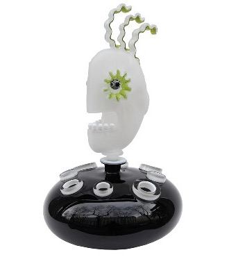 Squeletor - Sculpture en verre - H 43 cm