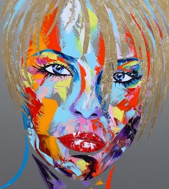 Lexy - 80 x 60 cm - Acrylique sur aluminium