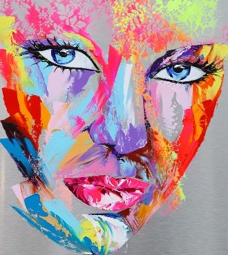 Lian - 80 x 60 cm - Acrylique sur aluminium