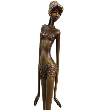 Gina - 100 cm - Sculpture en bronze