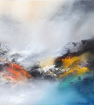 Paysage 4 - 80 x 80 cm - Huile sur toile