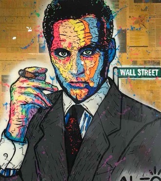 Michael Douglas Icon - 150 x 120 cm - Technique mixte sur toile
