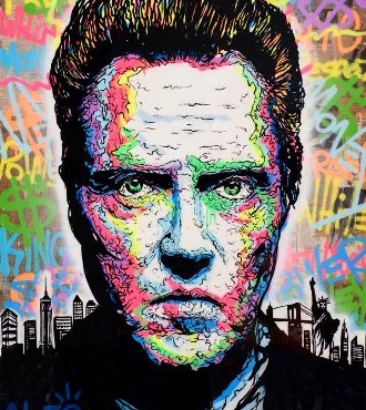 Christopher Walken Icon - 150 x 120 cm - Technique mixte sur toile