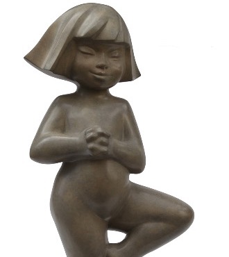 Zen - Sculpture en bronze - 70 cm