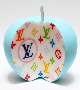 Luxury Apple - 19 cm - Sculpture en céramique