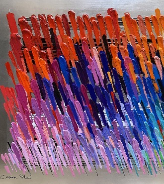 Spring Sound - 180 x 120 cm - Laque sur aluminium