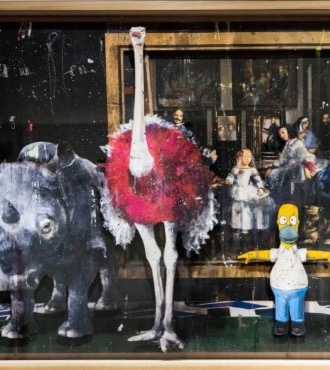 Homer's Friend - 110 x 80 cm - Papercut