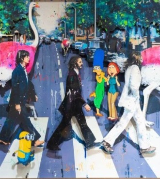 Abbey Road - 110 x 80 cm - Papercut
