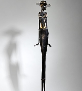 Barbara - 105 cm - Sculpture en bronze