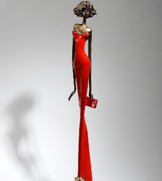 Carla - 98 cm - Sculpture en bronze