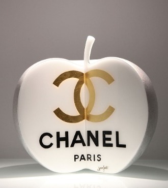 Luxury Apple - 23 cm - Sculpture en céramique