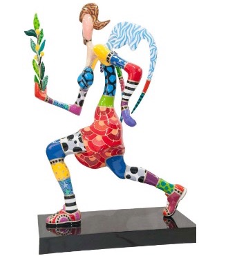 Nike - 95 x 65 x 45 cm - Sculpture en bronze