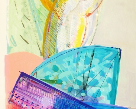 Pretty woman - 100 x 40 cm - Laque sur bois