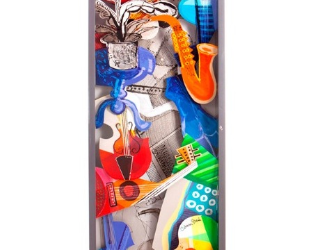 World of musics - 224 x 50 x 17 cm - Box 3D