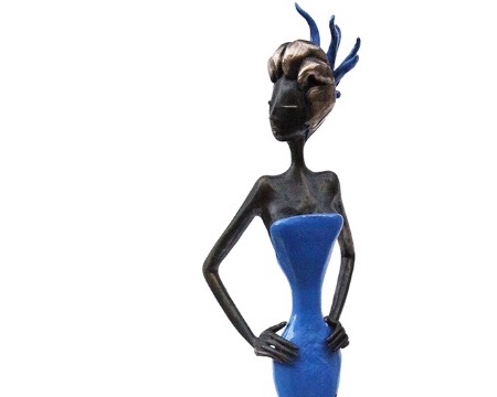 Molly - 41 cm - Sculpture en bronze, pièce unique