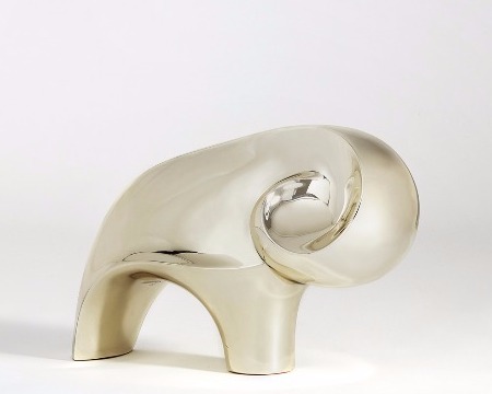 Bison - 27 x 41 cm – Bronze poli miroir