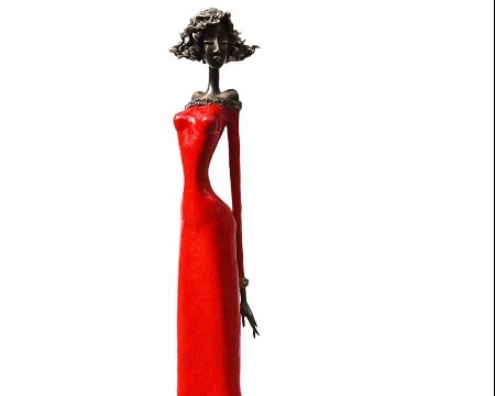 Abby - 107 cm - Sculpture en bronze, pièce unique