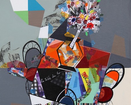 La table du roi - 50 x 60 cm - Acrylique sur toile