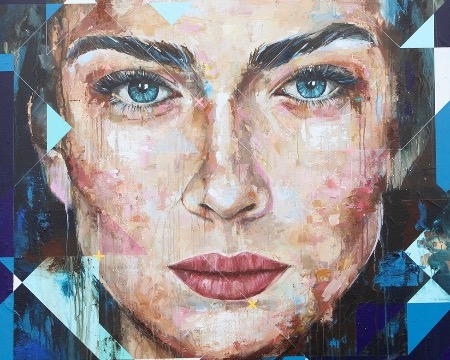 Alex - 120 x 120 cm - Huile sur toile