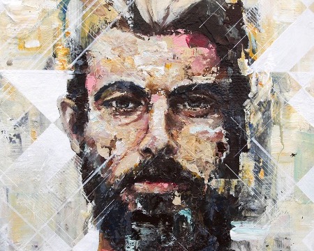 Olav - 120 x 120 cm - Huile sur toile