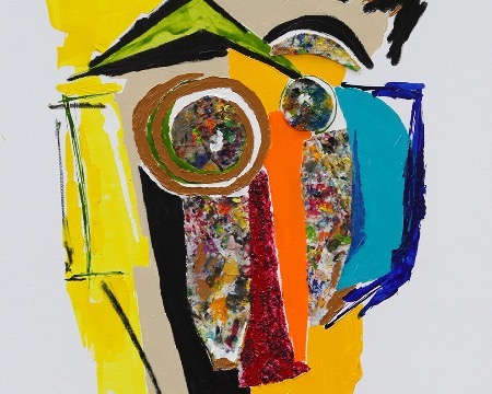 Allégorie - 130 x 97 cm - Technique mixte sur toile