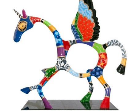 Pegasus - 64 x 74 x 39 cm - Sculpture en aluminium
