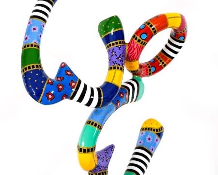 Wow - 80 x 86 cm - Sculpture en aluminium