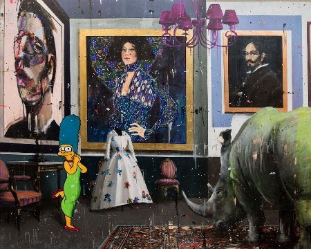 What a wonderful place - 140 x 200 cm - Technique mixte sur toile