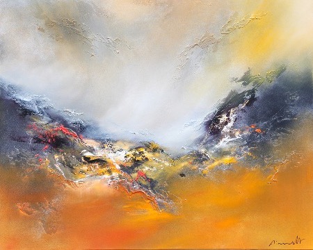 Paysage 3 - 100 x 100 cm - Huile sur toile