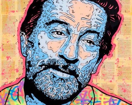 De Niro Icon (Jackie Brown) - 180 x 120 cm - Technique mixte sur toile