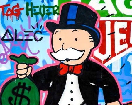 Tagheuer Monopoly - 183 x 122 cm - Technique mixte sur toile