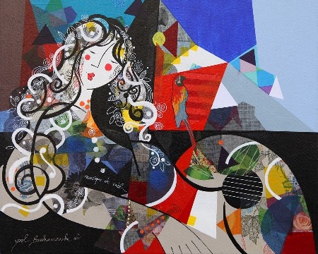 Musique De Ciel - 50 x 60 cm - Acrylique sur toile