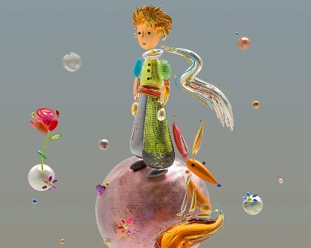 Au delà des mots - 120 x 120 cm - Oeuvre digitale originale sur toile - vendue