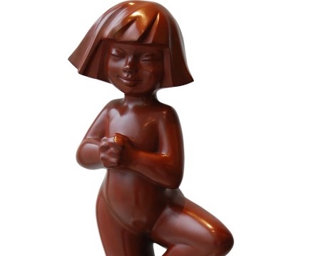 Zen - Sculpture en bronze - 70 cm