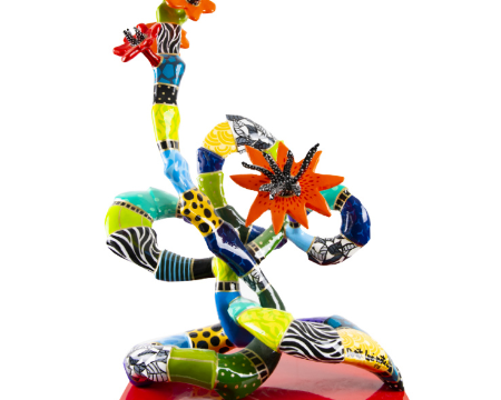 Cactus Majestic - 112 x 43 x 38 cm - Sculpture en aluminium