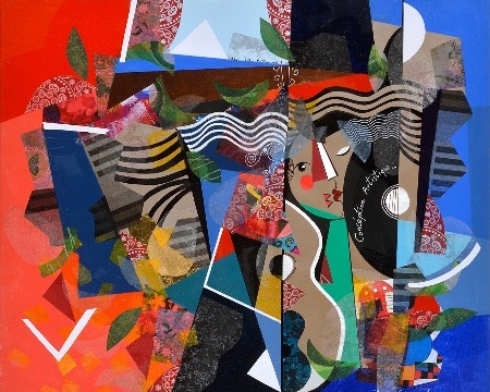 Conception artistique - 60 x 70 cm - Acrylique sur toile